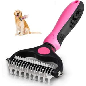Dog Hair Brush Cat Brush, Dog Detangling Rakes, Hair Removal Grooming Brush, Undercoat Care Comb removes undercoat, Pet Detangling Rake [Long / Short
