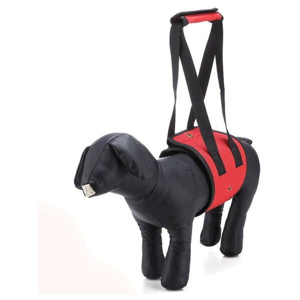 Dog Sling for Hind Legs Helps Senior Dogs with Reduced Mobility, Support Dog Lift Harness, Dog Lift for Arthritis red m