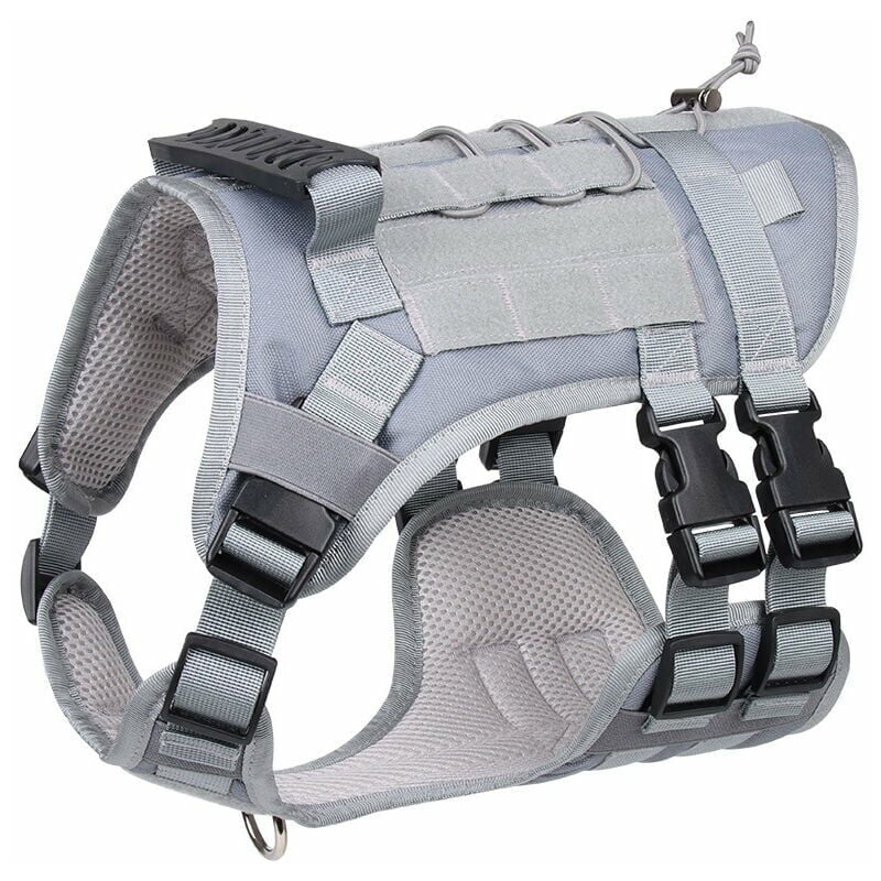 Dog leash, dog harness, dog harness s gray