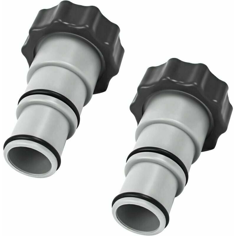 Dontodent Replacement Threaded Pump Hose Adapter - for 1.5 and 1.25" - Series A 25077RP 8 Gray set of 2, Superma