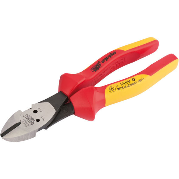 Drapertools - draper Ergo Plus vde Diagonal Side Cutters with Integrated Pattress Shears - 16211