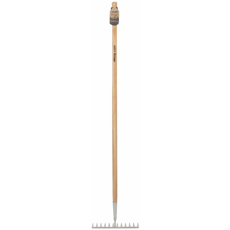 Drapertools - draper Stainless Steel Garden Rake with Ash Handle - 99015