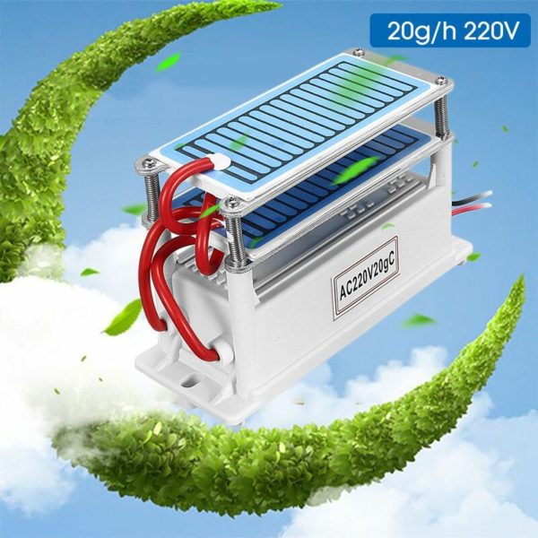 Drillpro - 220V 20g / h Home Ozone Generator Double Integrated Ceramic Plate Ozone Maker Ozone Maker