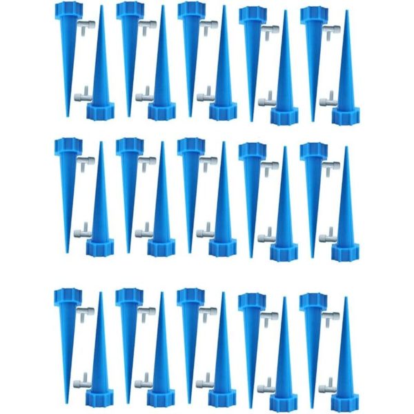 Drip Bottle, Drip Irrigation Bottle, Automatic Plant Sprinkler, Drip Irrigation, with Control Valves, for Garden Home Indoor Outdoor 15PCS