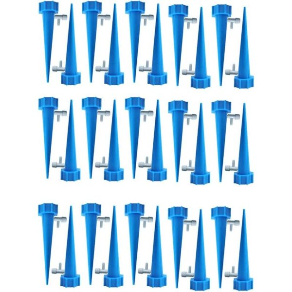 Drip Bottle, Drip Irrigation Bottle, Automatic Plant Sprinkler, Drip Irrigation, with Control Valves, for Garden Home Indoor Outdoor(30 pcs)