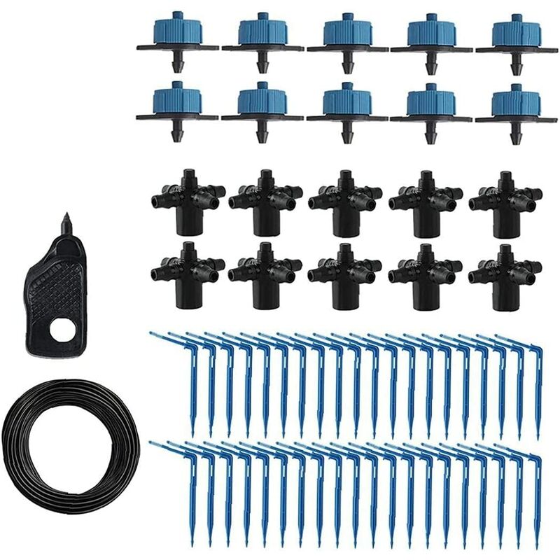 Drip Irrigation Kit Watering Potted Plants Automatic System Arrow Tubing Accessaries 20m for Gardening