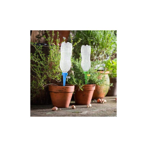 Drip Irrigation System 18 Pieces Drip Irrigation Plant Cone Irrigation Kit for Bottle Watering in Garden, Potted Plants