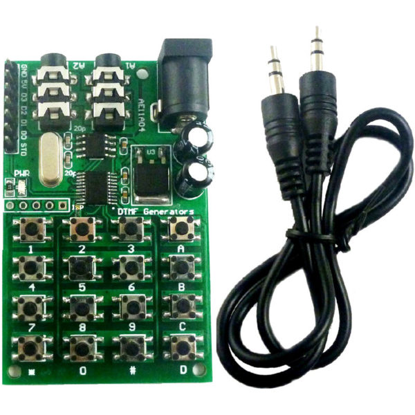 Dtmf Module 5-24VDC Audio Generator Module Voice Dual Encoder Transmitters Board Keyboard for