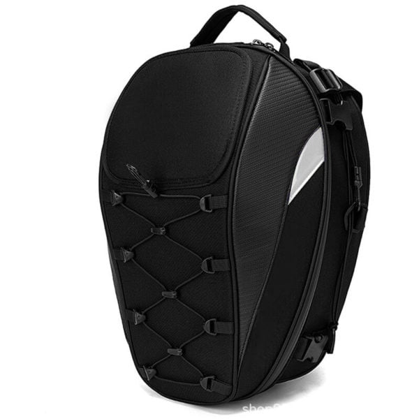 Dual Use Waterproof Helmet Bag Motorcycle Tail Bag 30L-40L Tool Box Rear Seat Bag Large Capacity Rider Backpack Motorbike Accessories