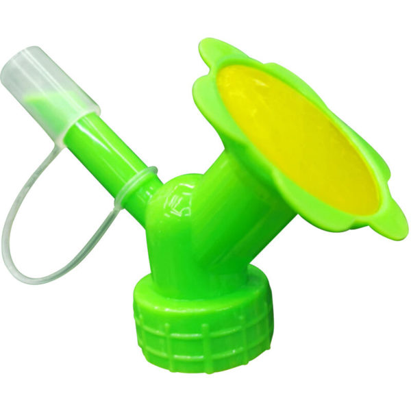 Dual-purpose sprinkler for cola bottle, 27mm inner diameter bottle sprinkler watering device, green - green