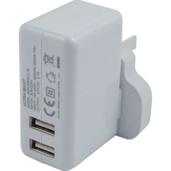 Dual usb Mains Charger