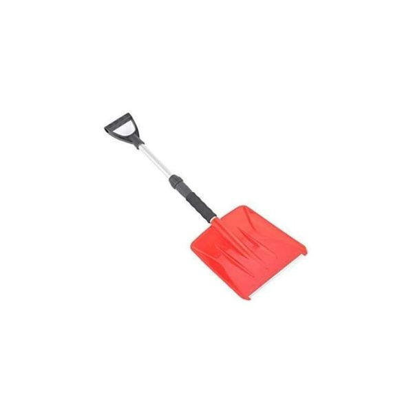 Durable Scraper Heavy Duty Spade Lightweight Plastic Blade Wide Scoop Head Small Ground Garden Shovel (Red)