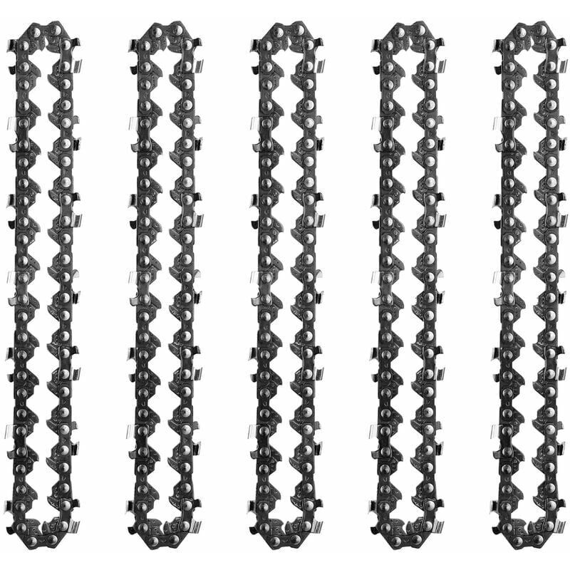 Durable chainsaw accessories 5 pieces, 4 inch chain 1 5