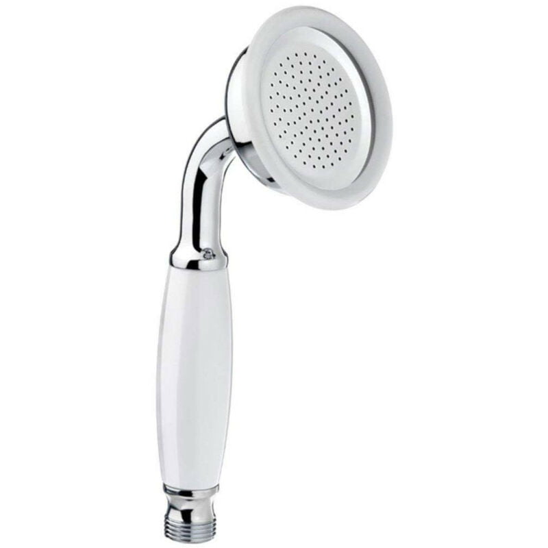 ENKI E11 Traditional Victorian Solid Chrome Brass Porcelain Shower Head ...