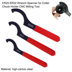 ER25 ER32 ER40 high carbon steel special mechanical wrench for chuck tool holder, multi-specification cnc milling machine