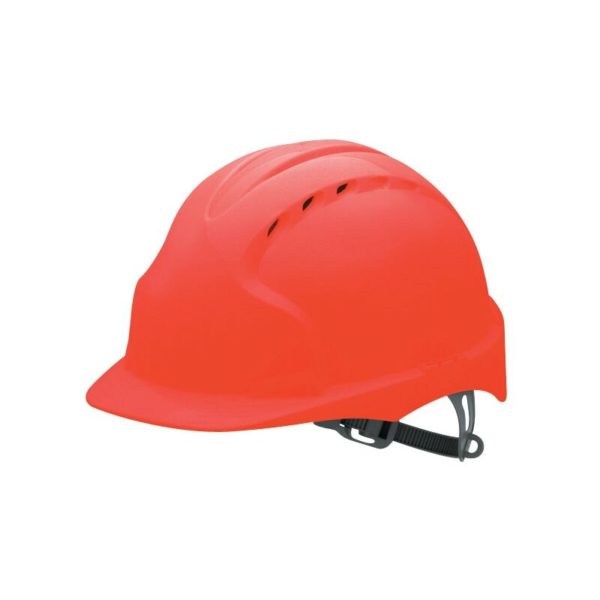 EVO2 Vented Red Safety Helmet - Red - JSP