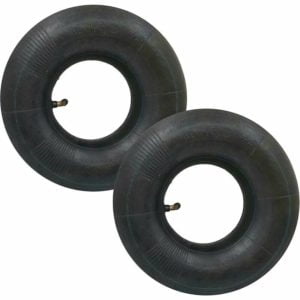 Each 4.10/3.50-4 Heavy Duty Spare Tire Inner Tube with Tr-87 Curved Valve Stem for Wheelbarrow Hand Truck Lawn Mower-dontodent