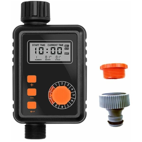 Echoo - Electronic Irrigation Regulator Automatic Irrigation Timer with Large lcd Screen Waterproof Sprinkler Controller