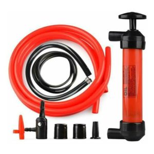 Echoo - Manual Siphon Pump Oil Pump Drain 200cc Manual Air Pump for Extraction and Transfer of Fuel Gasoline Liquid Gas Air Balloon Tire Ball (5L/Min)