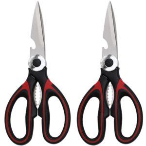 Einemgeld - 2-Pack Kitchen Shears, All Purpose Stainless Steel Utility Scissors