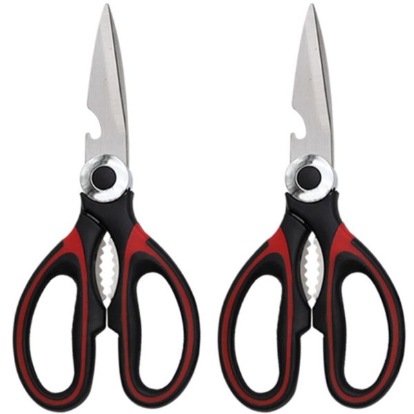 Einemgeld - 2-Pack Kitchen Shears, All Purpose Stainless Steel Utility Scissors