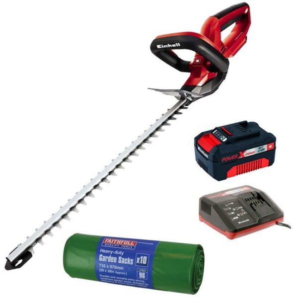 Einhell - Power x Change ge CH1846LI 18v Cordless Hedge Trimmer Cutter 3ah Kit