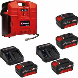 Einhell TE-AC 36/8 LI OF Set 36v Cordless Oil Free Air Compressor 4 x 4ah Li-ion Charger No Case