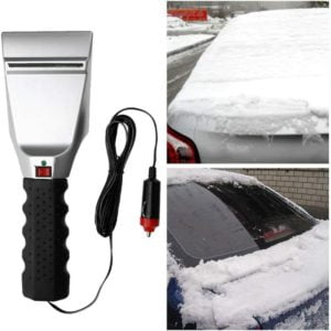 Electric Car Ice Scraper Auto Cigarette Lighter Snow Removal Shovel Windshield Glass Deco.ukost Clean Tools 12V