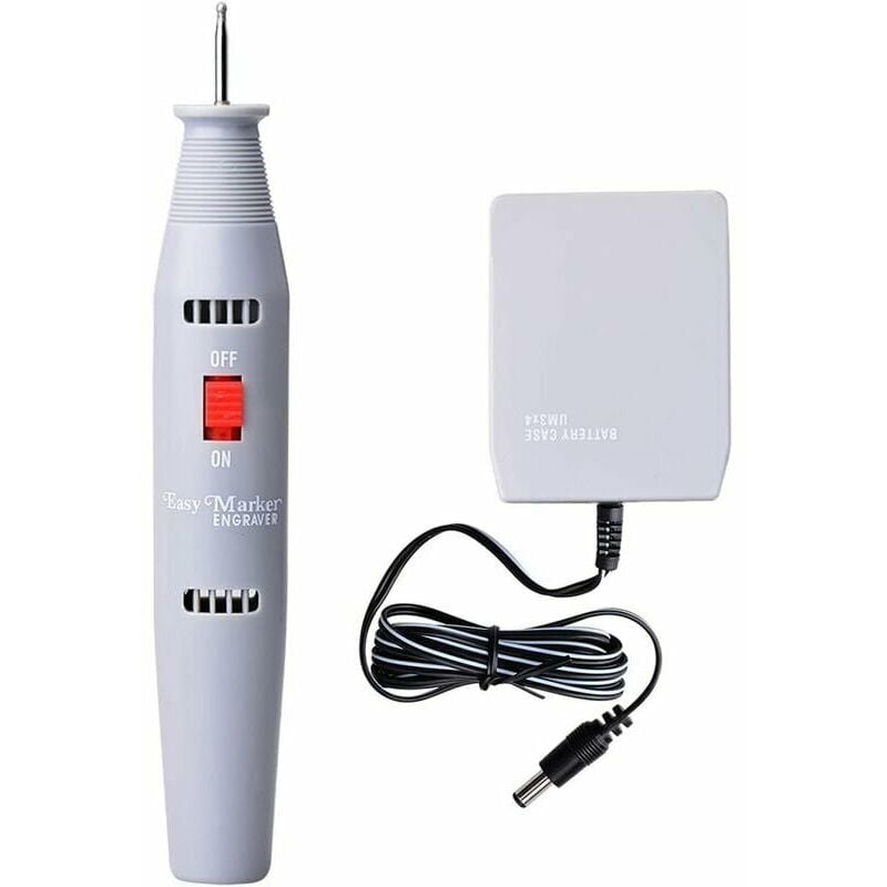 Electric Engraving Pen Gray Glass Stainless Steel Wood Stone DIY Lettering Suitable for Tool Room