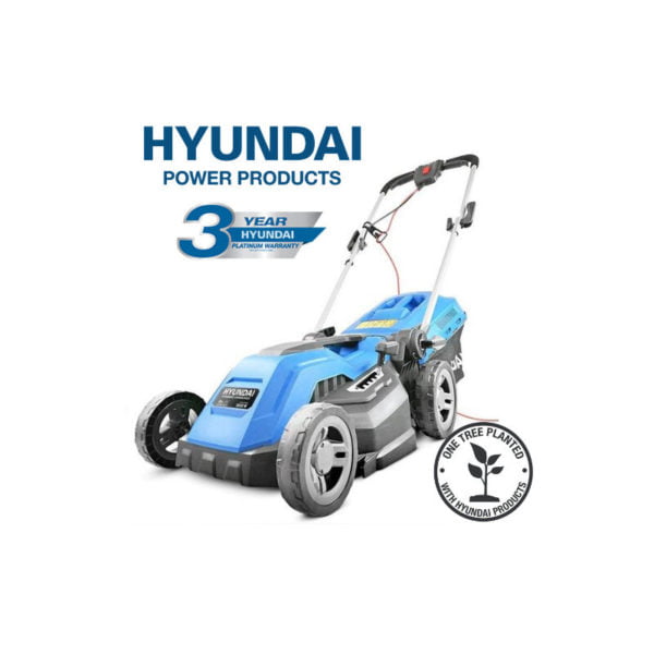 Electric Lawnmower Hyundai HYM3800E 1600W / 230V 38cm Rotary Rear Roller Mulching