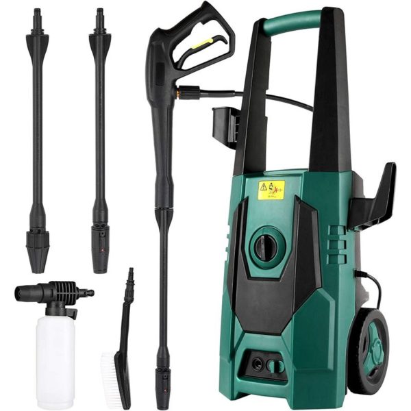 Electric Pressure Washer/ Power Jet Patio Cleaner, 1800W Power Washer, Max 160Bar 240L/H, 2320 psi High Pressure Jet Washer With 20ft Hose, Spray Gun