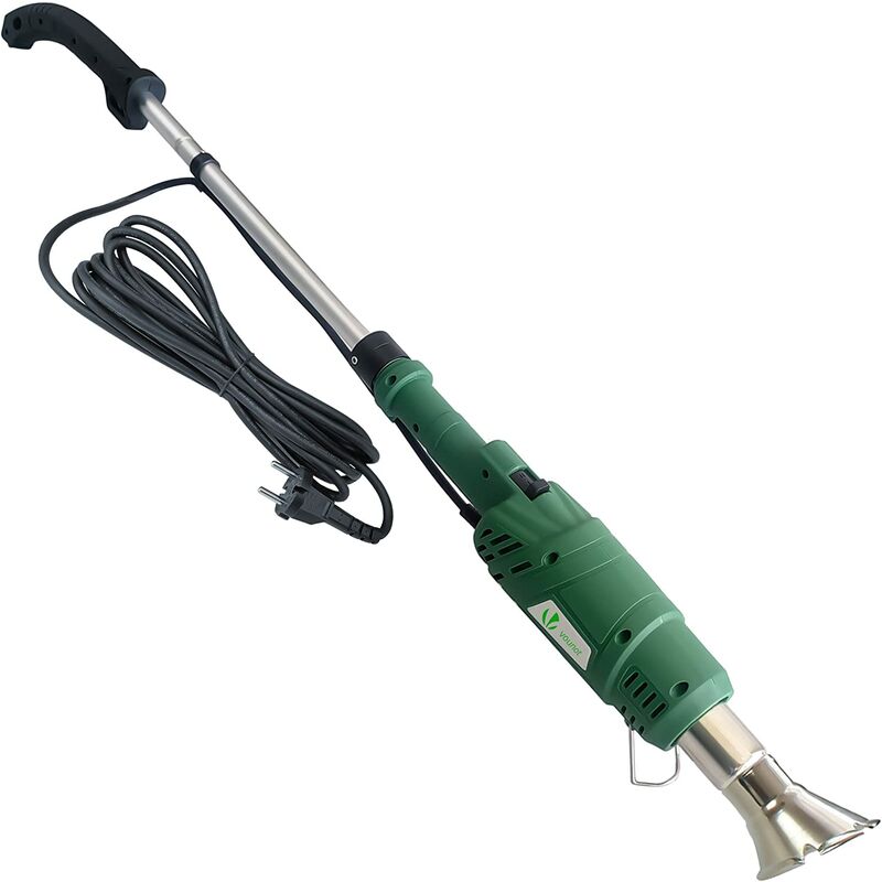 Electric Weeder Gun 2000W with Cord and 2 Nozzles Electric Weed Burner Lighter Charcoal Weed Killer 3 in 1 Burner For Garden bbq diy