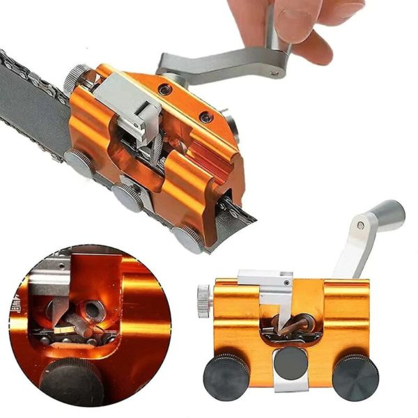 Electric chainsaw sharpening tool