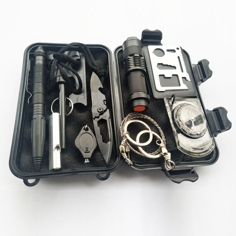 Emergency Survival Kit, Multifunctional Survival Survival and Rescue Kit Outdoor Multi-Tool Outdoor SOS First Aid Supplies