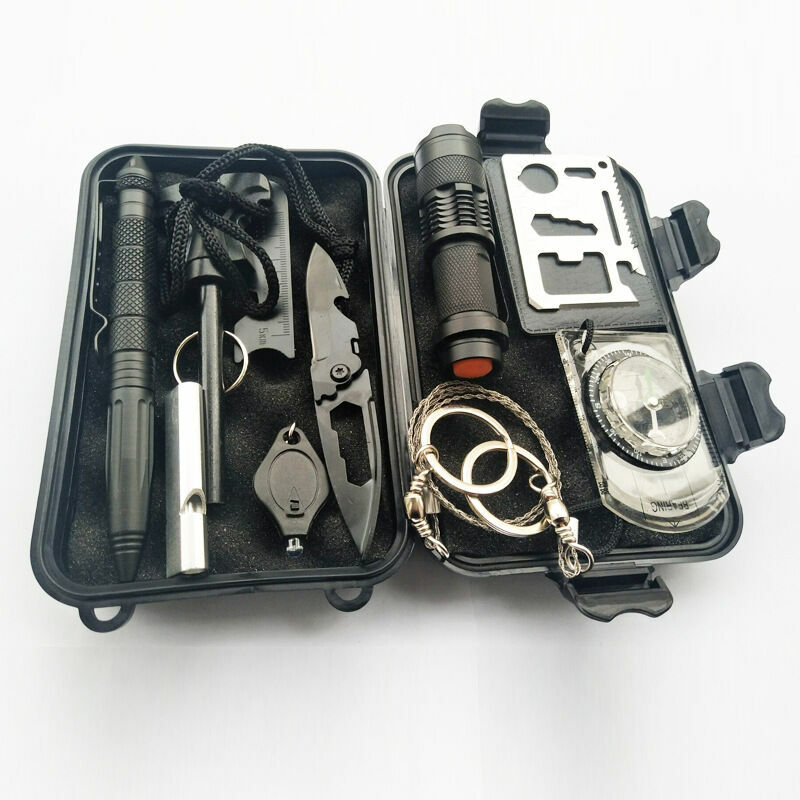 Emergency Survival Kit, Multifunctional Survival Survival and Rescue Kit Outdoor Multi-Tool Outdoor sos First Aid Supplies