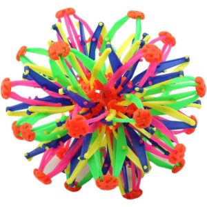 Expandable Ball, Plastic Expandable Telescopic Ball Retractable Ball Funny Toy Colorful Ball Toy for Kids