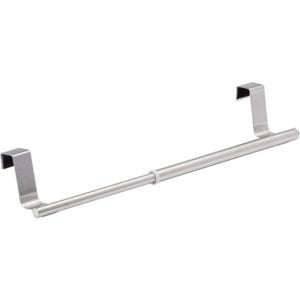 Extendable Telescopic Hanging Towel Bar Stainless Steel Matte Silver