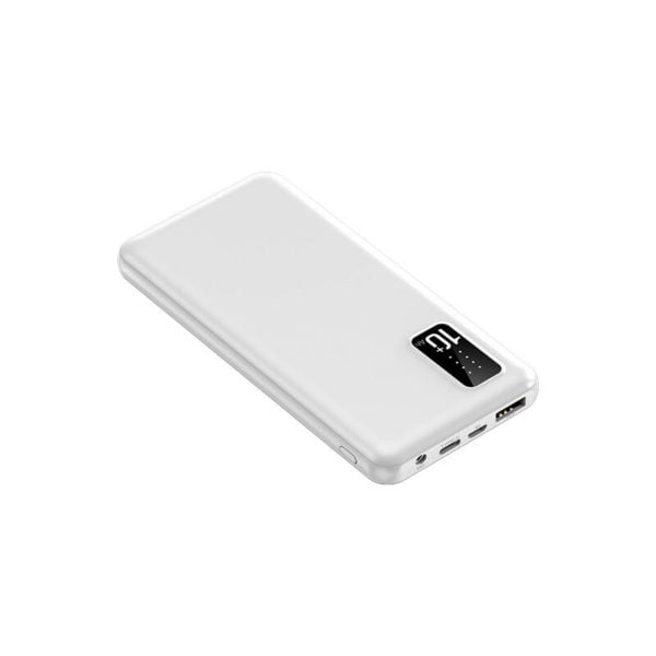 External Battery 10000mAh Mini Power Bank usb c Quick Charge in pd 20W Portable Battery with 3 usb Output Ports and led Display for Samsung, iPhone,