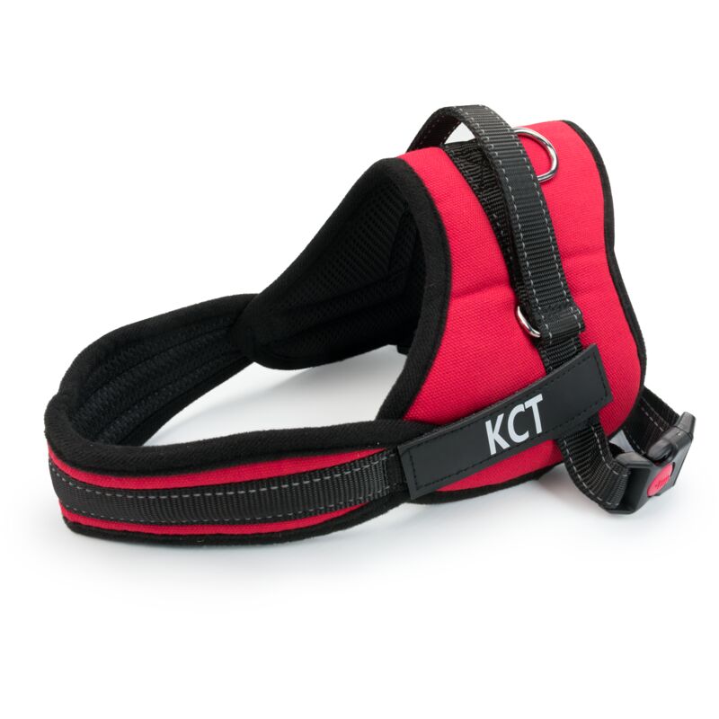 Extra Large Padded Dog Harness - Red - KCT