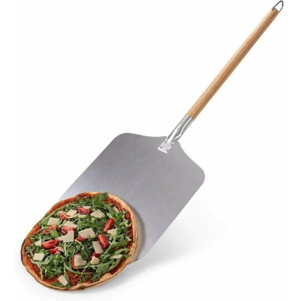 FVO 12" Pizza Shovel - Professional Authentic Baking Spatula - Quality Pizza Shovel - Aluminum & Wood Pizza Shovel