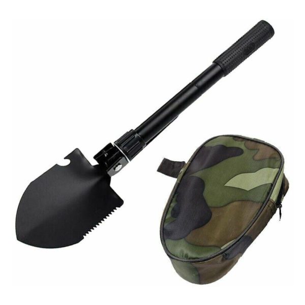 FVO Multifunctional Folding Shovel for Cutting Branches Camping Survival Hiking and Gardening