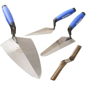 Faithfull - 4 Piece Trowel Set Brick Pointing Soft Grip Handle XMS22TROWELS