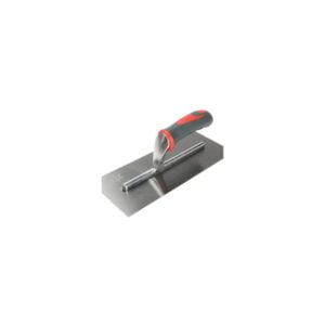 Faithfull - Notched Trowel v 3mm Soft Grip Handle 11 x 4.1/2in