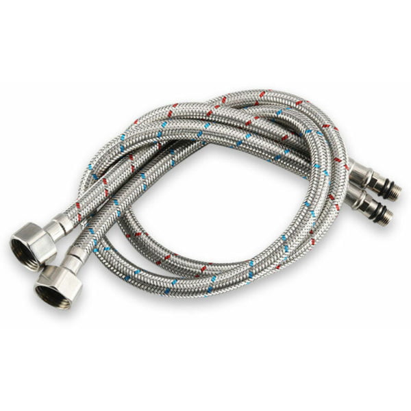 Faucet SUS304 stainless steel 60cm hot and cold water inlet hose 3/8 '