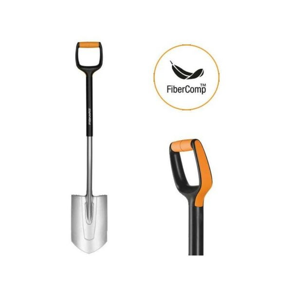 Fiskars - 131482 Xact Digging Garden Spade Shovel Medium FSK131482 FiberComp