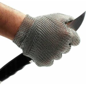 Five-finger steel hook felling cutter five-level anti-cut stainless steel glovesPractical tool