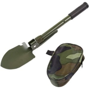 Flexible Foldable Multifunctional Rescue Shovel Shovel Shovel Folding Shovel Emergency Shovel,40cm (green arm (compass version))