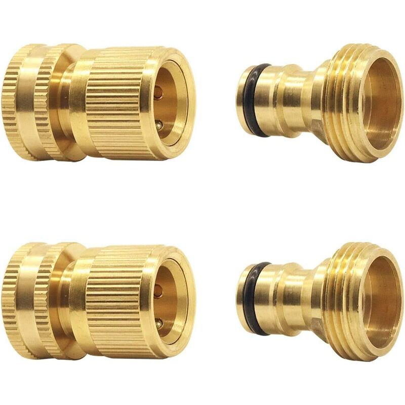 Flexible garden flexible hose fitting EXTENSIBLE Extendable Garden Hose Connection Quick Connection Adapters Faucet and spray (2sets)