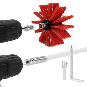 FlkwoH Dryer Duct Cleaning Kit, Nylon Chimney Boiler Brush Flexible pipe cleaning brush for cleaning the tubular inner wall of the chimney ,New 41018