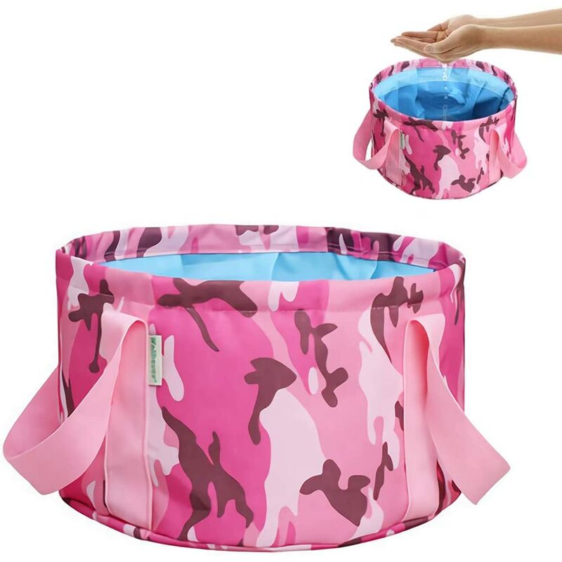 Foldable Bucket, Betterlife Swimming Pool Footbath, Camping Foldable Wash Basin, 12.5L Waterproof Lightweight Foldable Bucket Wash Basin for Travel,